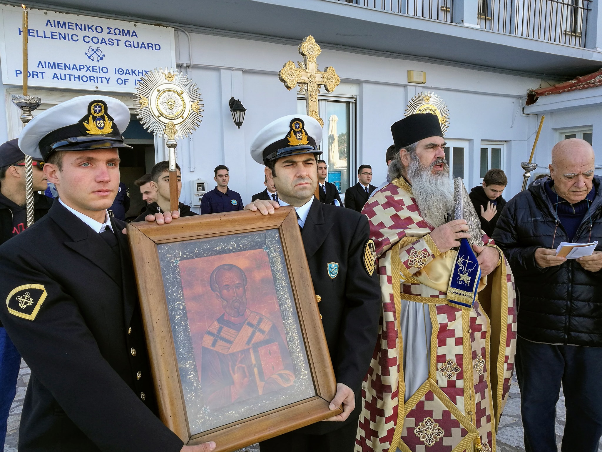 Η εικόνα του Αγίου Νικόλα στο λιμάνι της Ιθάκης