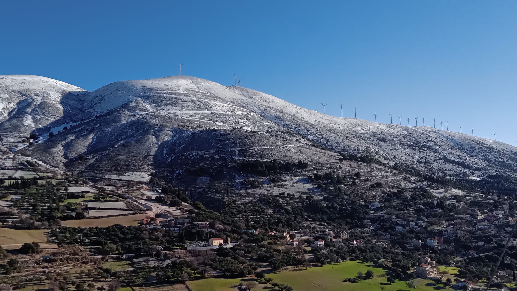 Κεφαλονιά: Πιθανότητα για νέα χιονόπτωση το απόγευμα στις πιο ορεινές περιοχές του νησιού