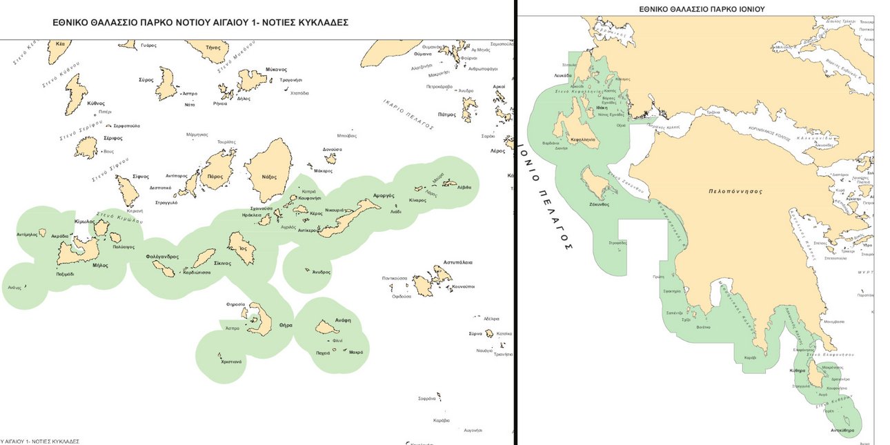 Αυτοί είναι οι χάρτες με τα θαλάσσια πάρκα, πώς επιλέχθηκαν τα όρια – Με Drones η επιτήρηση