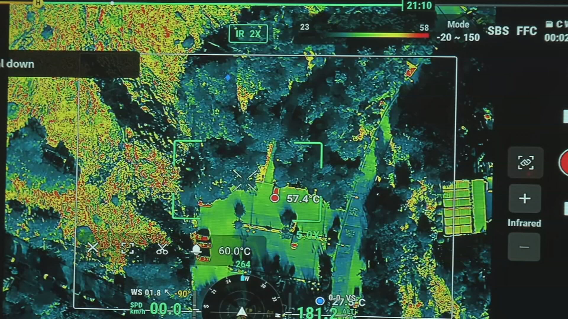 Καύσωνας από ψηλά: Στους 53 βαθμούς η αισθητή θερμοκρασία – Πρωινή πτήση θερμικού Drone πάνω από το Αττικό Άλσος